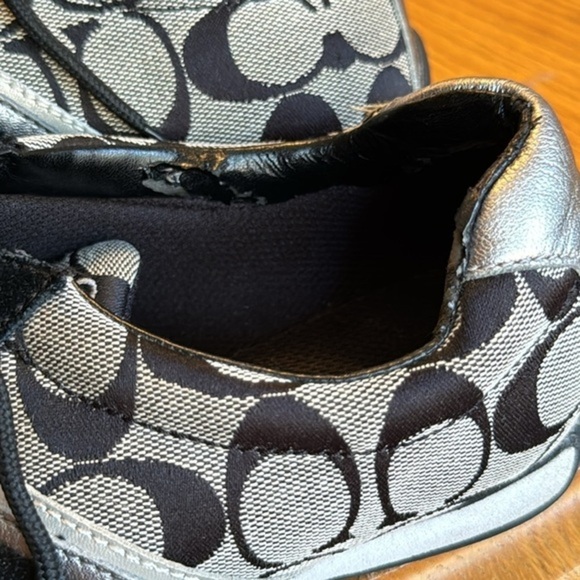 Coach Jayme black and silver‎ sneakers size 7.5 - Picture 10 of 10